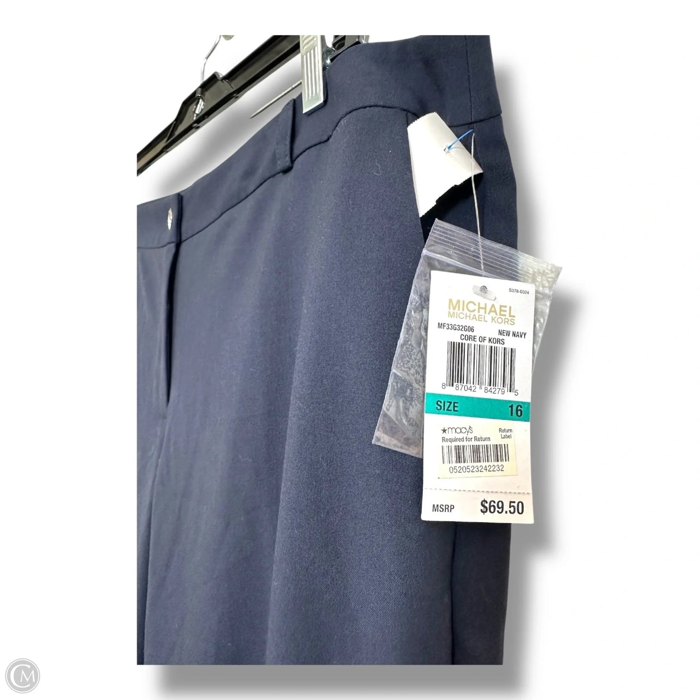 Pants Designer By Michael Kors In Navy, Size: 16