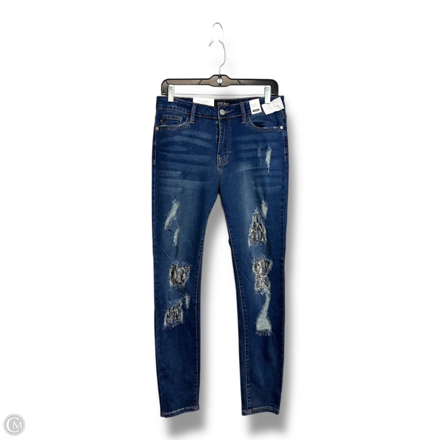 Jeans Skinny By Judy Blue In Blue Denim, Size: 10
