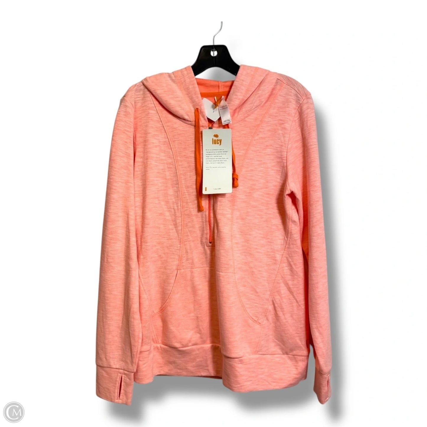 Athletic Jacket By Lucy In Coral, Size: L