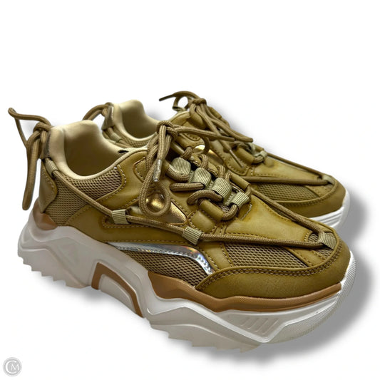Shoes Athletic By Clothes Mentor In Gold, Size: 6