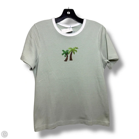 Top Short Sleeve By Clothes Mentor In Tropical Print, Size: M