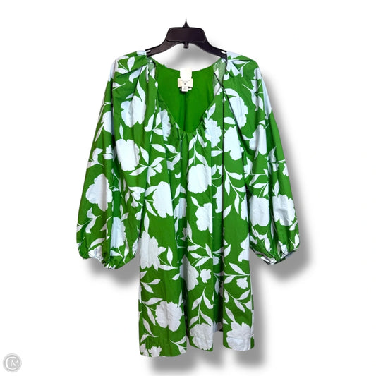 Dress Designer By Kate Spade In Green & White, Size: Xl