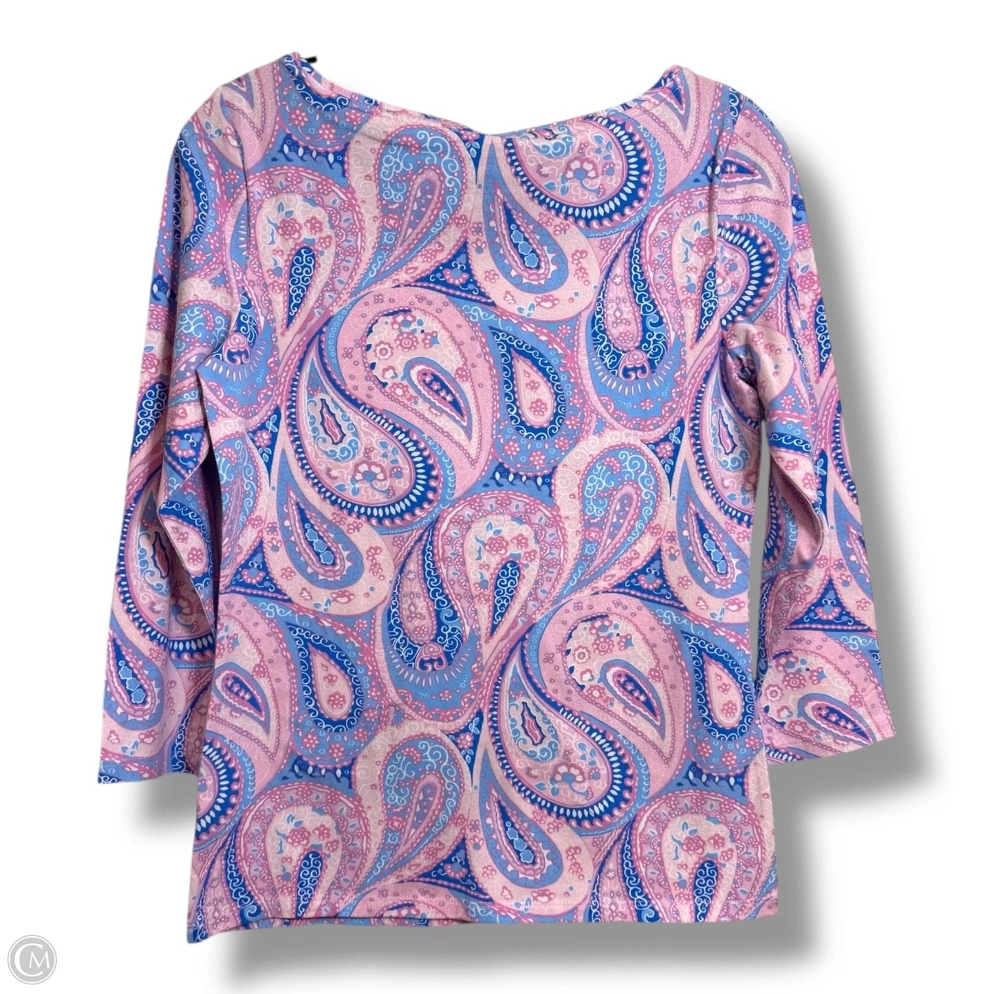 Top Long Sleeve By Talbots In Paisley Print, Size: Xs