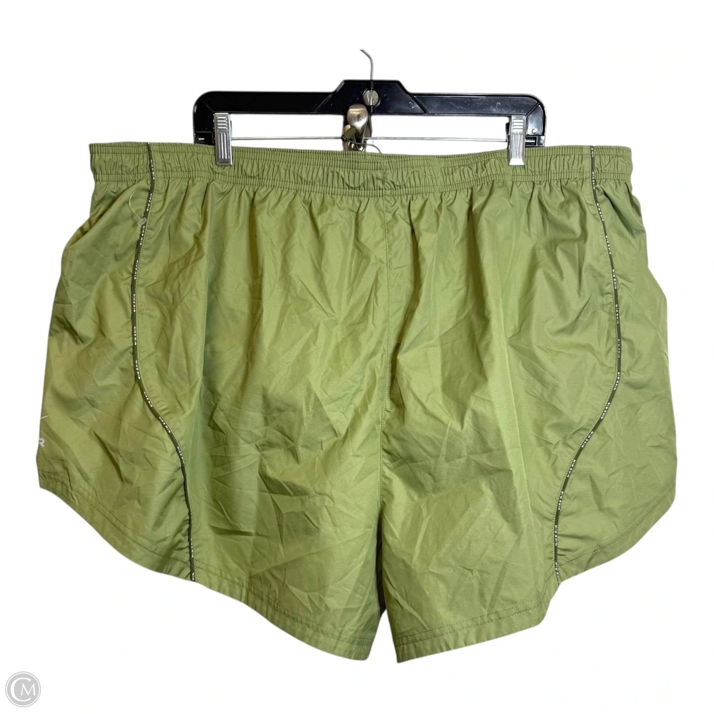 Athletic Shorts By Nike In Green, Size: 3x
