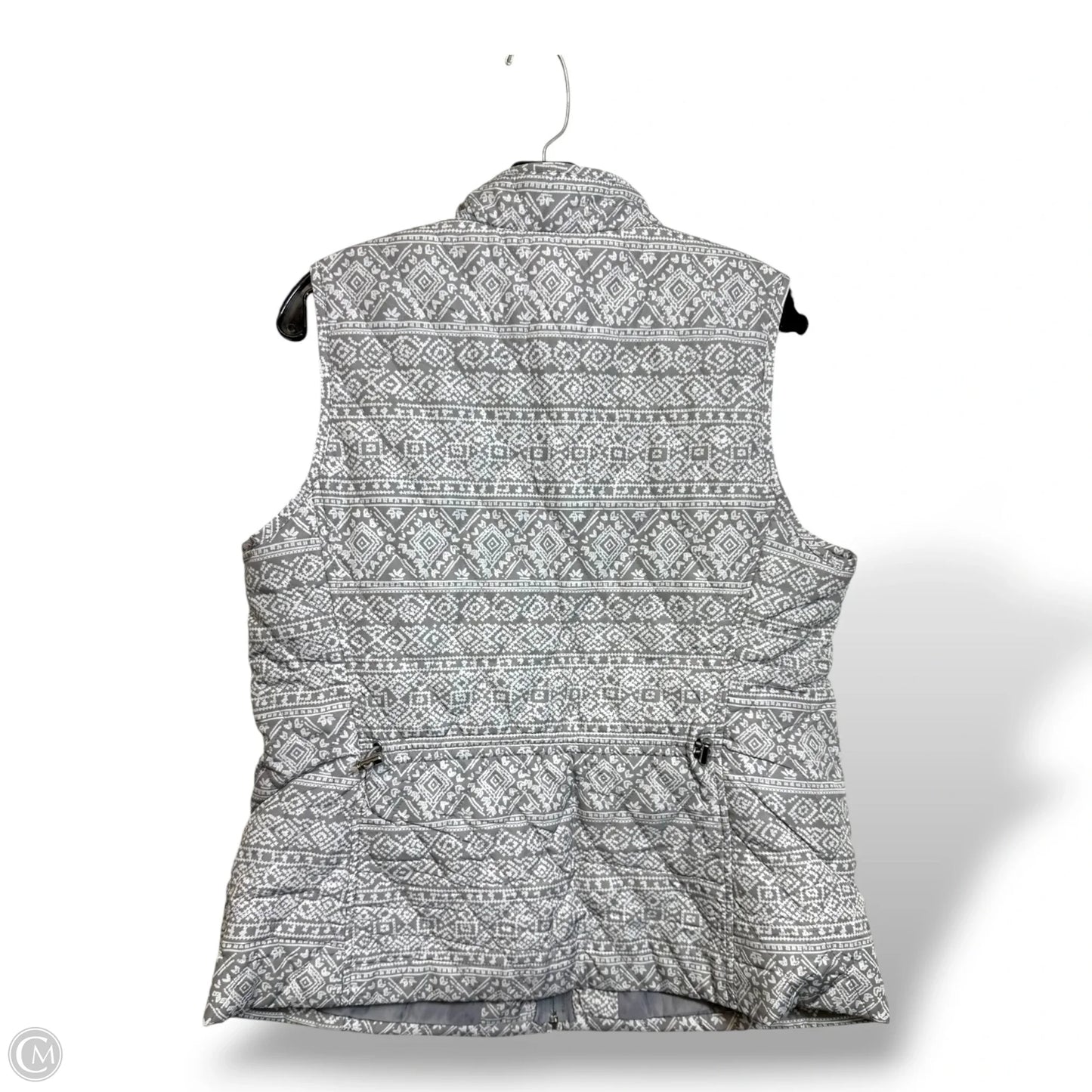 Vest Puffer & Quilted By Croft And Barrow In Grey, Size: L