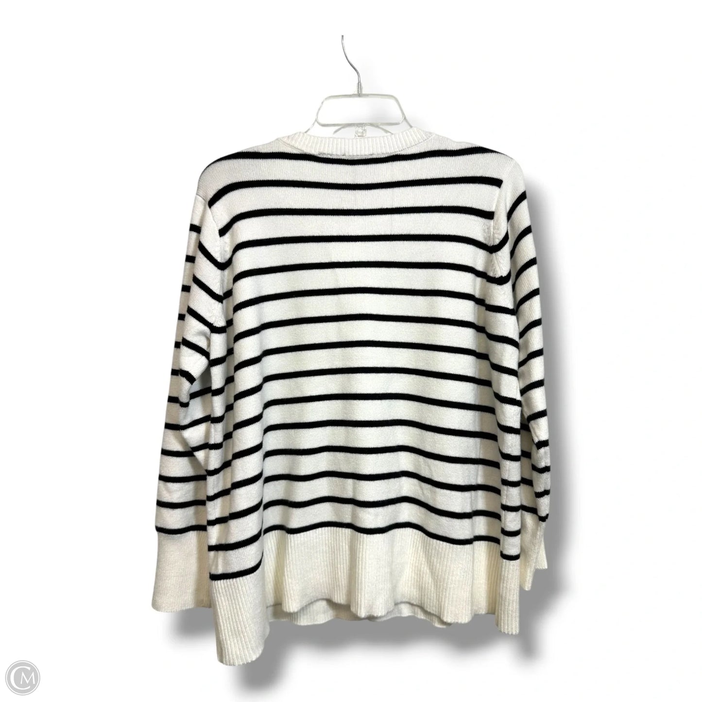 Cardigan By Cyrus Knits In Striped Pattern, Size: 1x