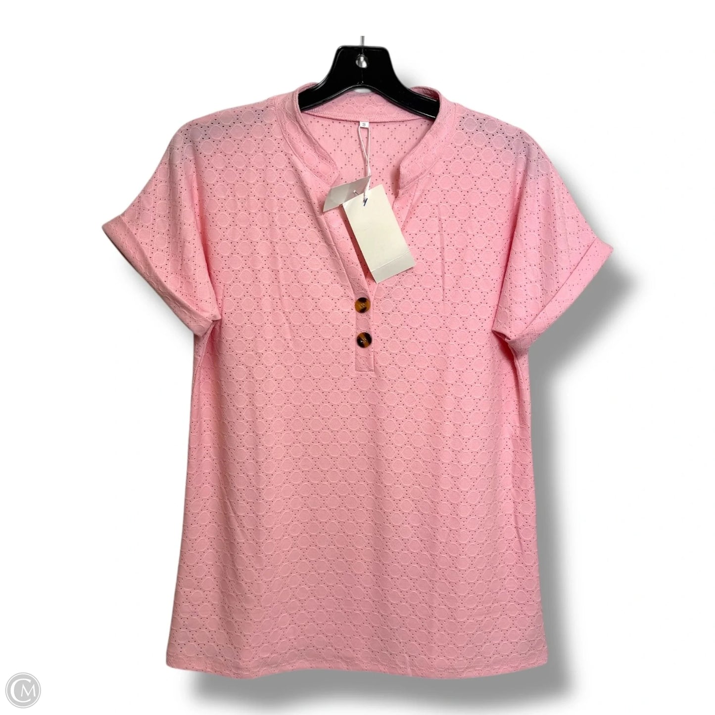 Top Short Sleeve By Clothes Mentor In Pink, Size: S