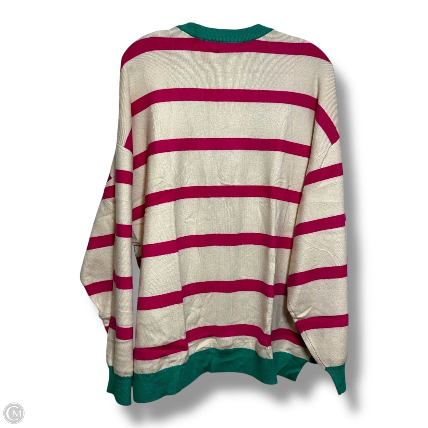 Cardigan By Clothes Mentor In Striped Pattern, Size: M