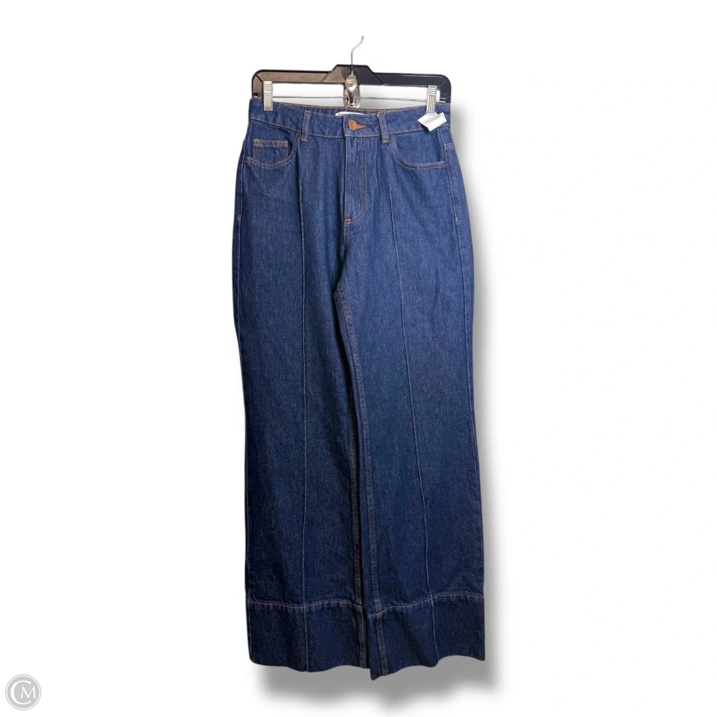 Jeans Flared By Zara In Blue Denim, Size: 4