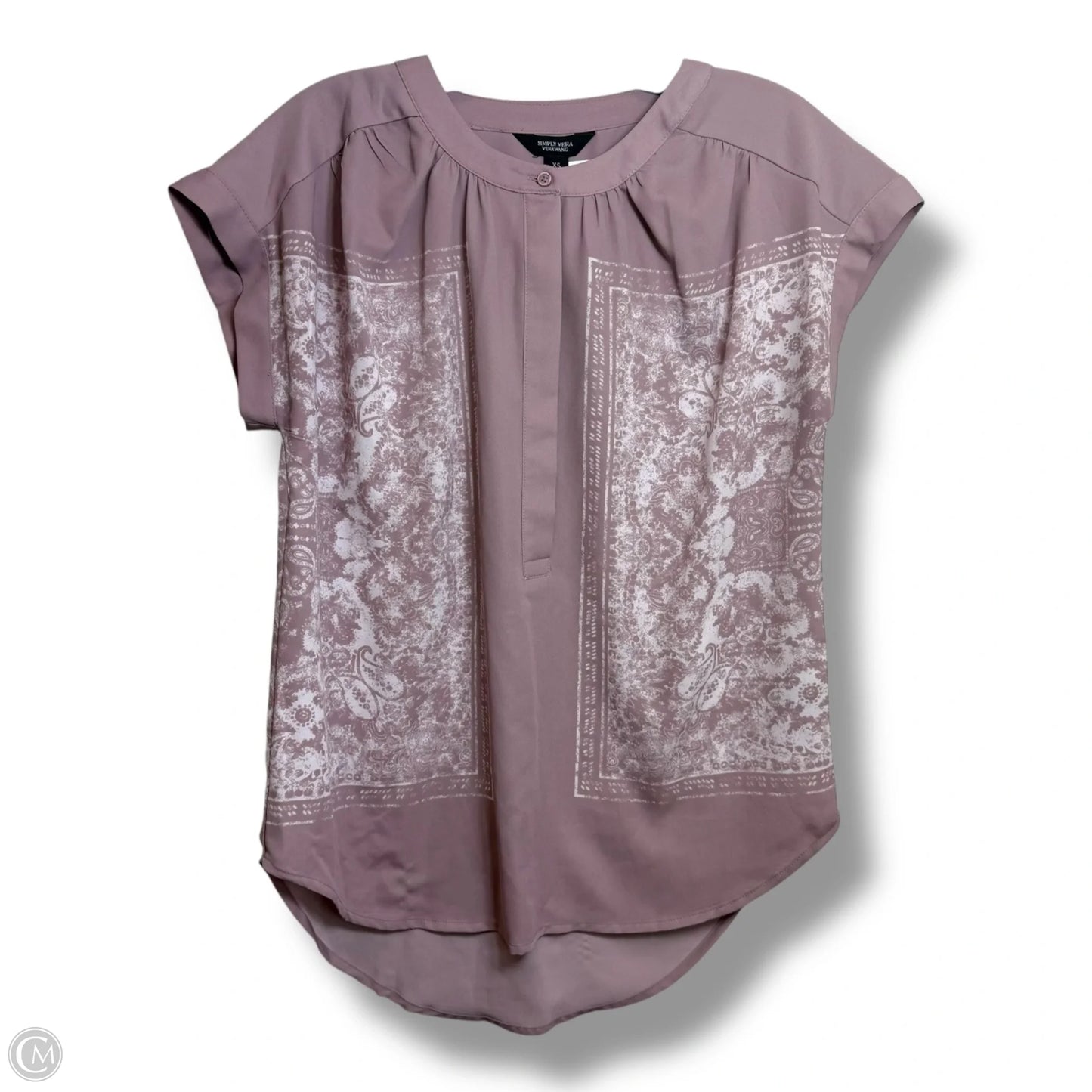 Top Sleeveless By Simply Vera In Purple, Size: Xs