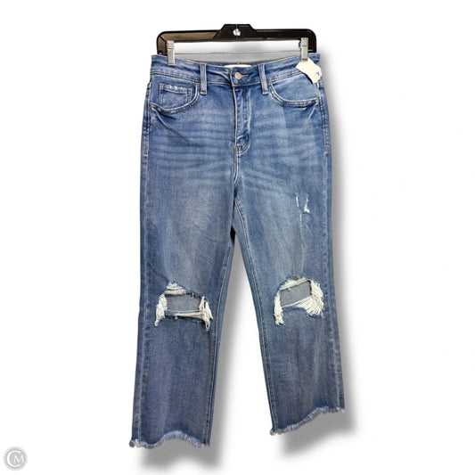 Jeans Cropped By Vervet In Blue Denim, Size: 28