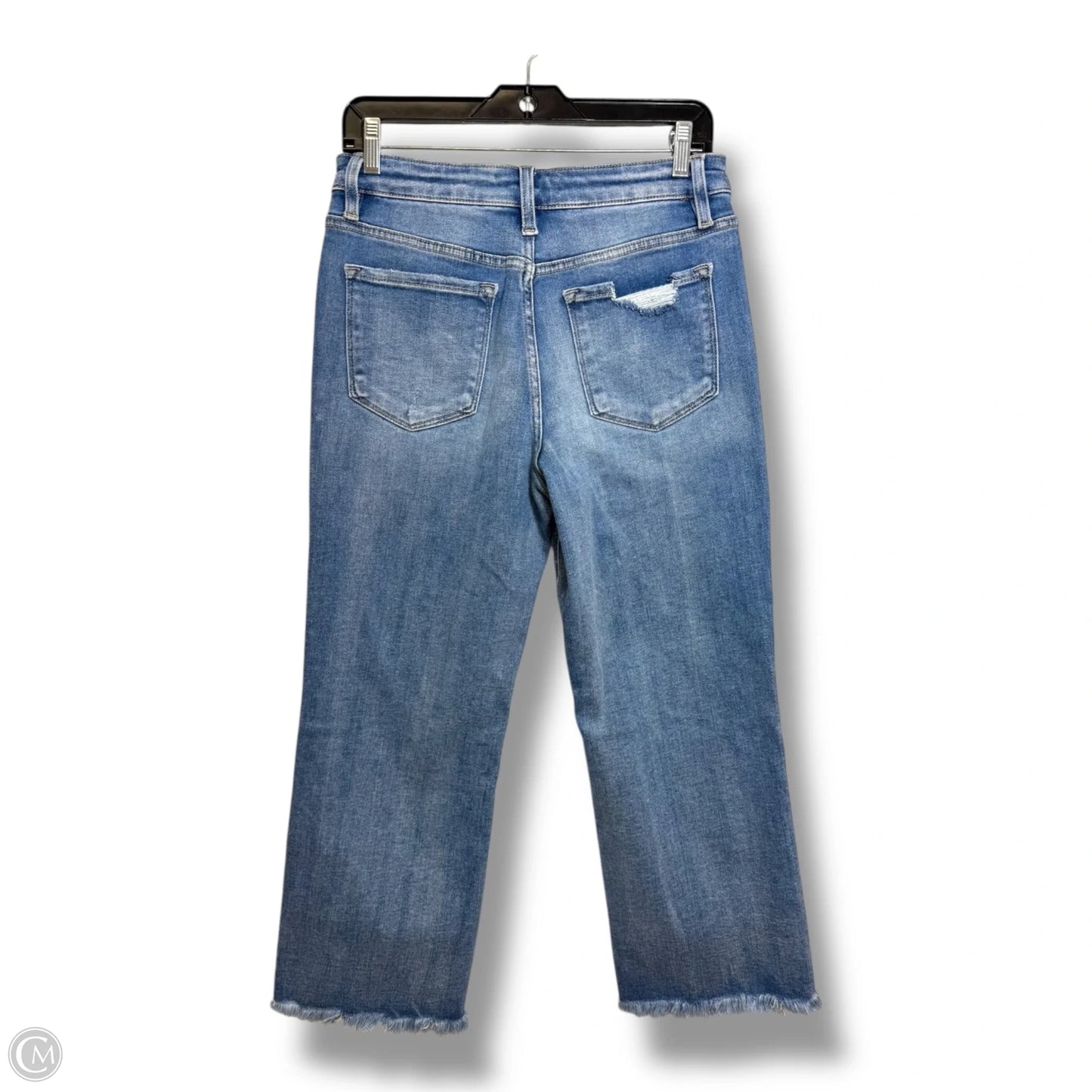 Jeans Cropped By Vervet In Blue Denim, Size: 28