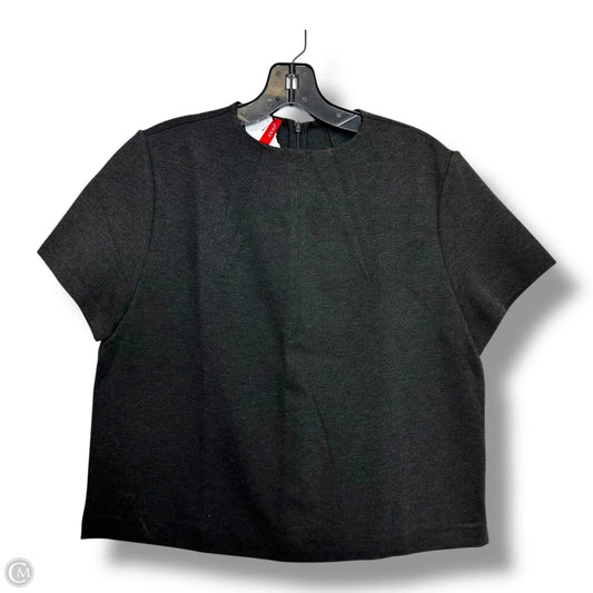 Top Short Sleeve By Spanx In Grey, Size: M