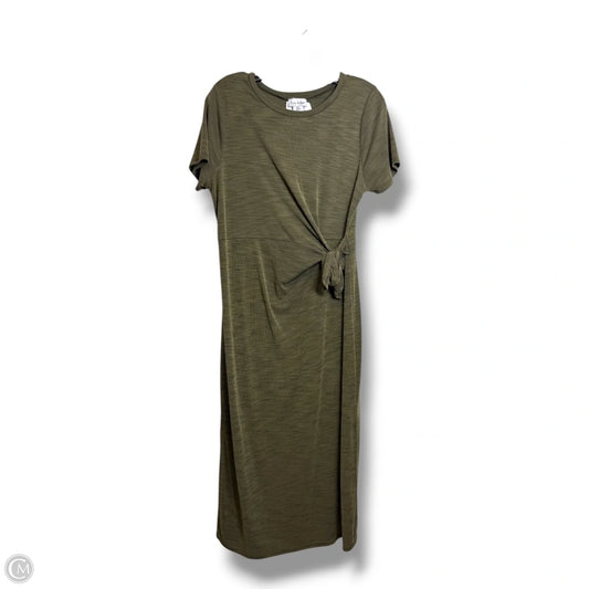 Dress Casual Midi By Nicole Miller In Green, Size: M