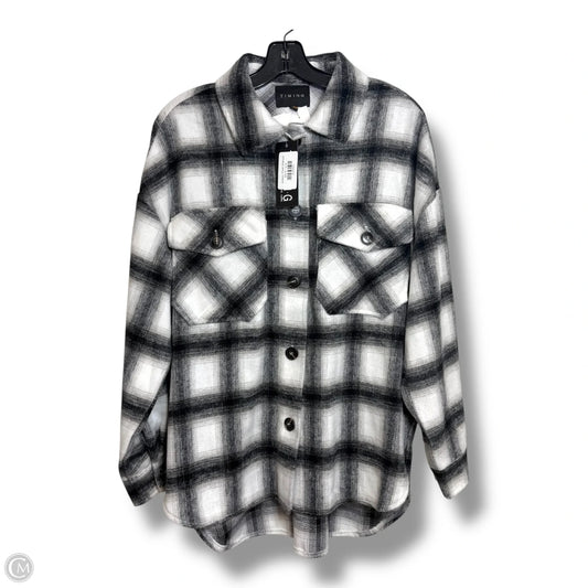 Jacket Shirt By Timing In Multi-colored, Size: S