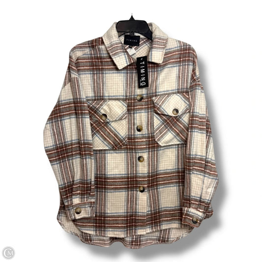 Jacket Shirt By Timing In Multi-colored, Size: S