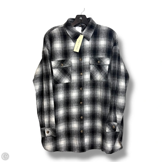 Jacket Shirt By Doe & Rae In Plaid Pattern, Size: S