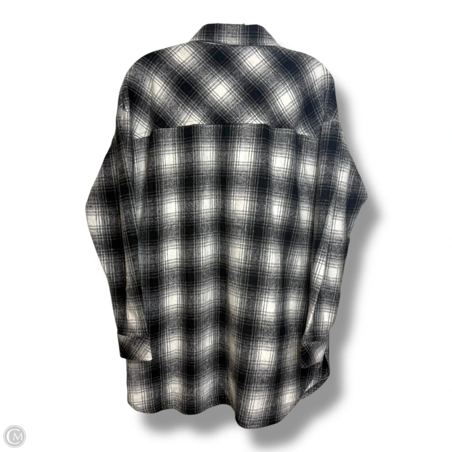 Jacket Shirt By Doe & Rae In Plaid Pattern, Size: S