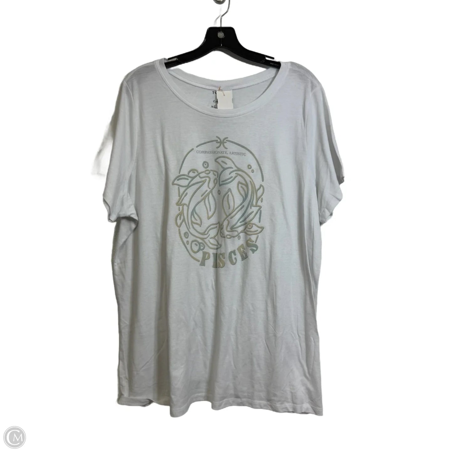 Top Short Sleeve By Torrid In White, Size: 3x