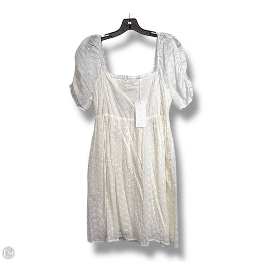 Dress Casual Short By Lush In White, Size: M