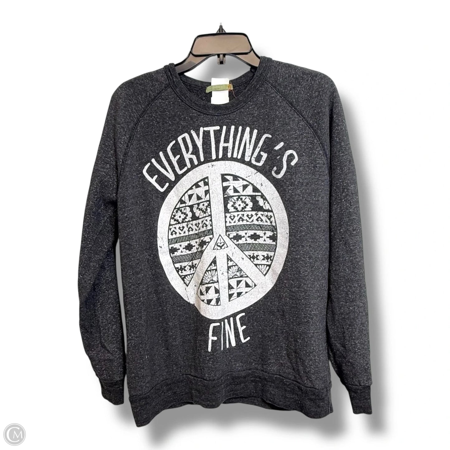 Sweatshirt Crewneck By Alternative In Grey, Size: L