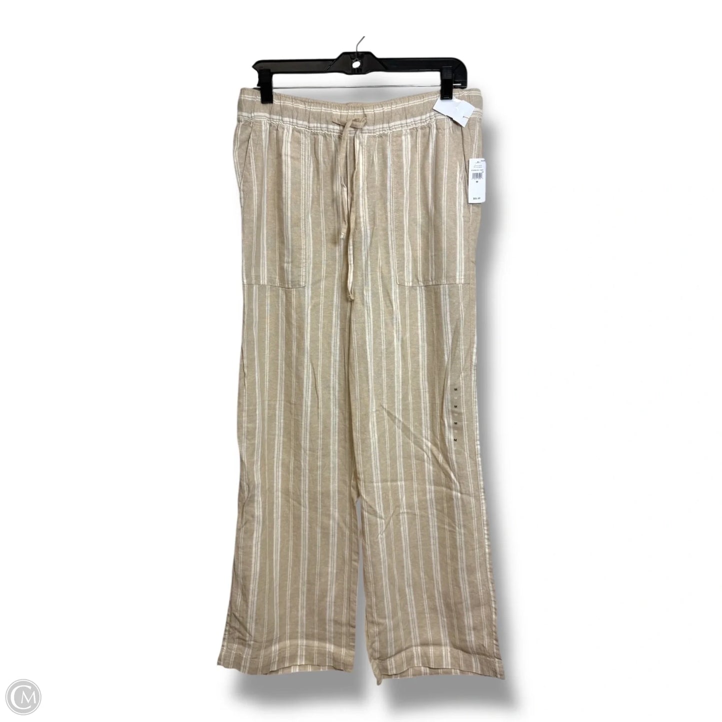 Pants Linen By Gap In Striped Pattern, Size: M