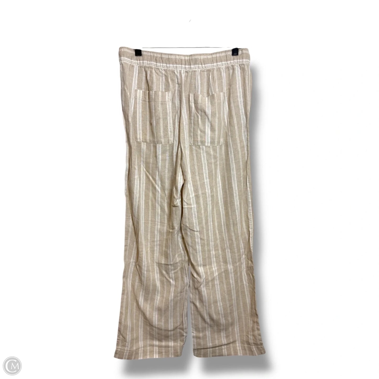 Pants Linen By Gap In Striped Pattern, Size: M