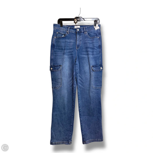 Jeans Straight By Nicole Miller In Blue Denim, Size: 10