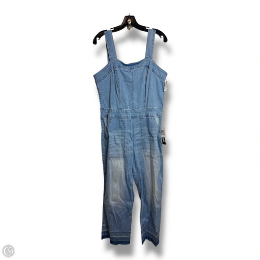 Jumpsuit By Dollhouse In Blue Denim, Size: 14
