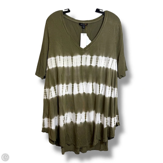 Top Short Sleeve By Lane Bryant In Green, Size: 18