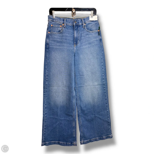 Jeans Wide Leg By Gap In Blue Denim, Size: 8