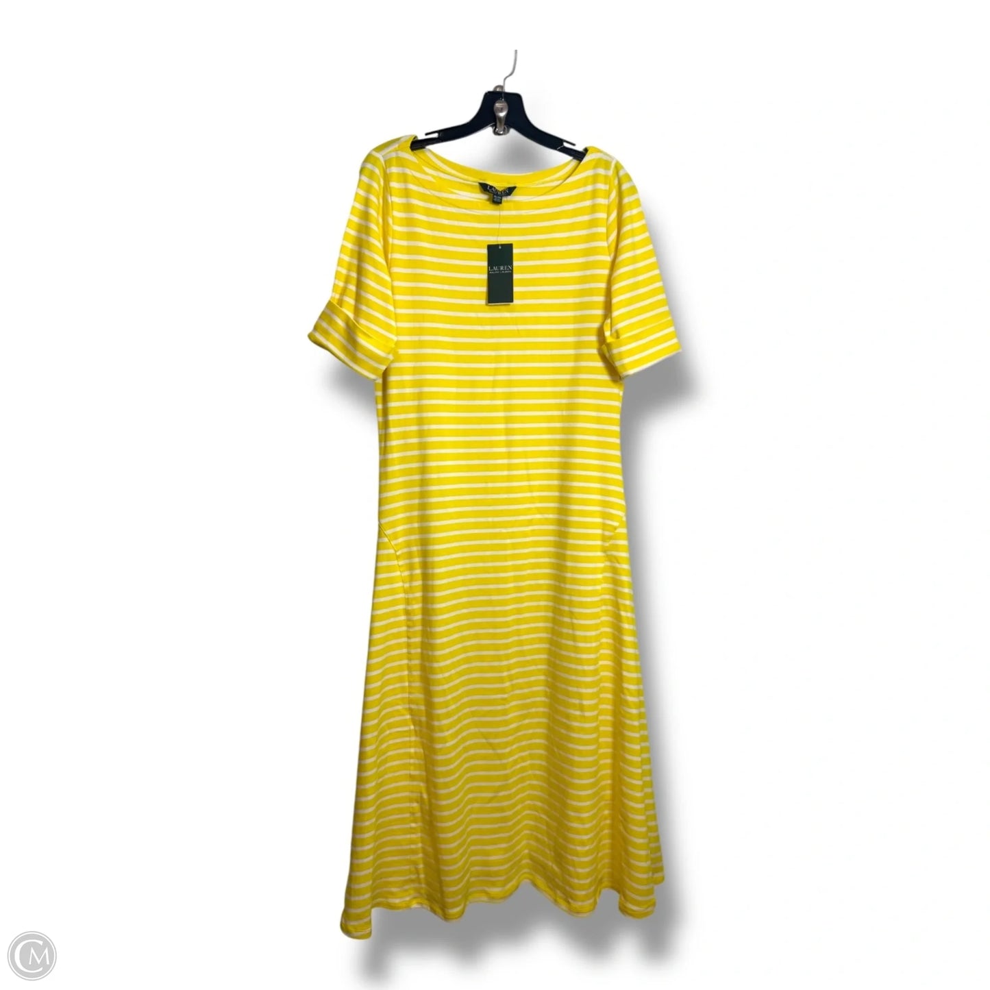 Dress Casual Maxi By Lauren By Ralph Lauren In Yellow, Size: Xl