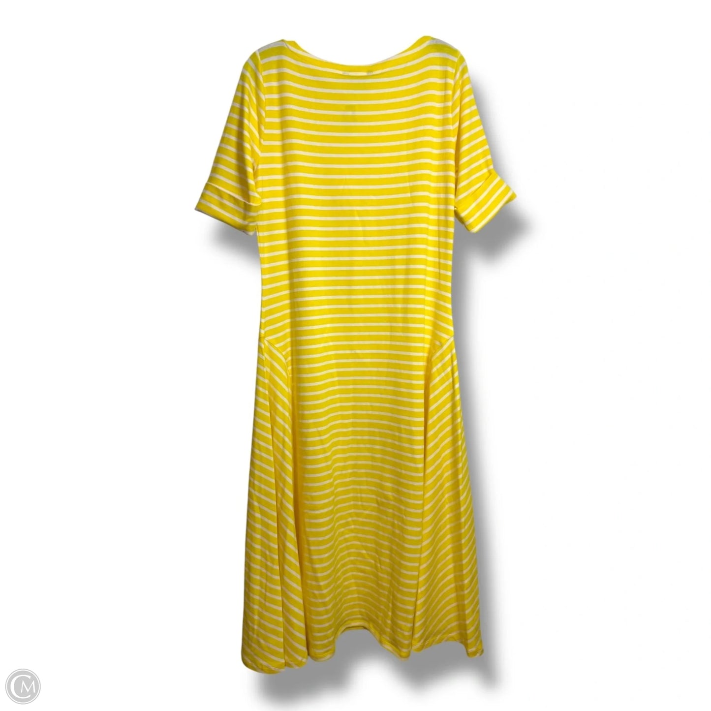 Dress Casual Maxi By Lauren By Ralph Lauren In Yellow, Size: Xl