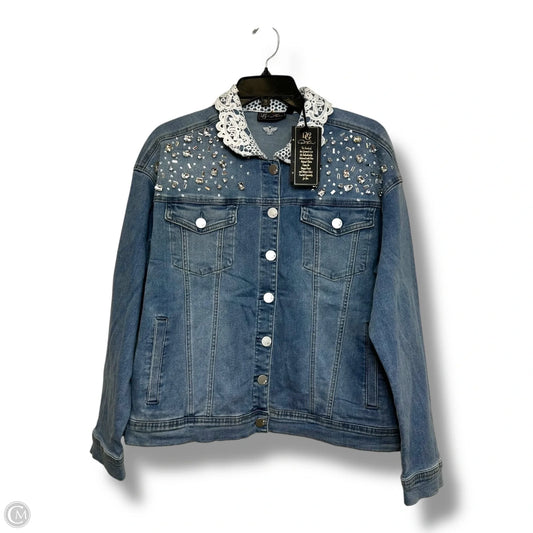 Jacket Denim By Diane Gilman In Blue Denim, Size: L