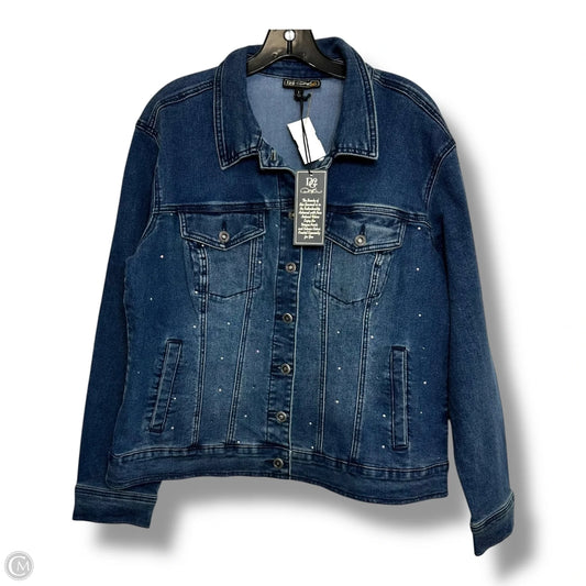 Jacket Denim By Diane Gilman In Blue Denim, Size: L