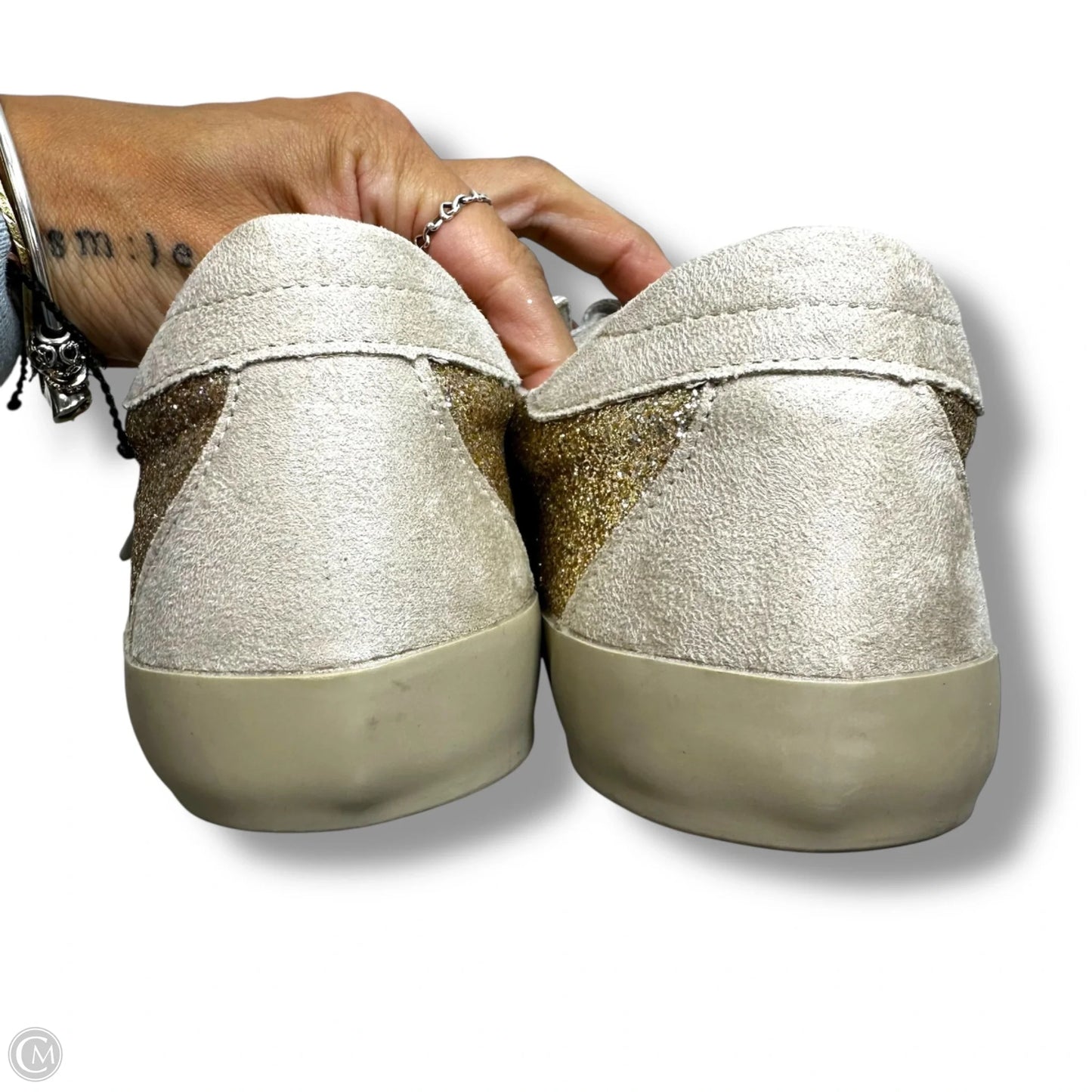 Shoes Sneakers By Shu Shop In Gold, Size: 8.5