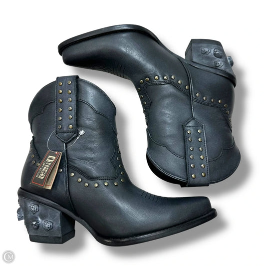 Trick or treat Boots Mid-calf Heels By Dingo In Navy, Size: 8.5
