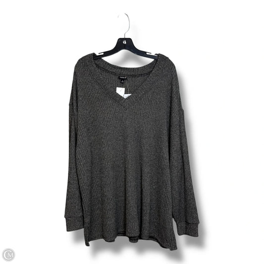Top Long Sleeve By Torrid In Grey, Size: 2x
