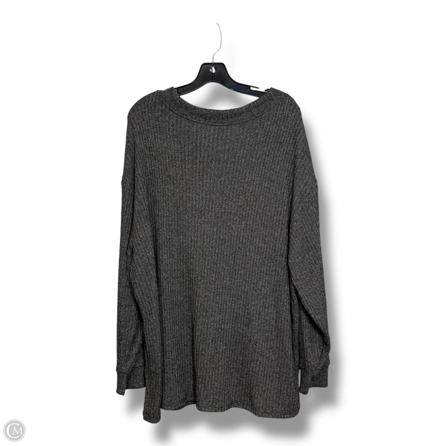 Top Long Sleeve By Torrid In Grey, Size: 2x