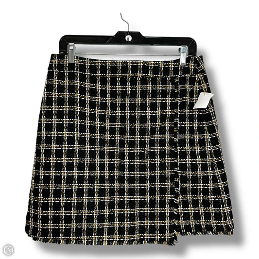 Skirt Mini & Short By Loft In Plaid Pattern, Size: 8