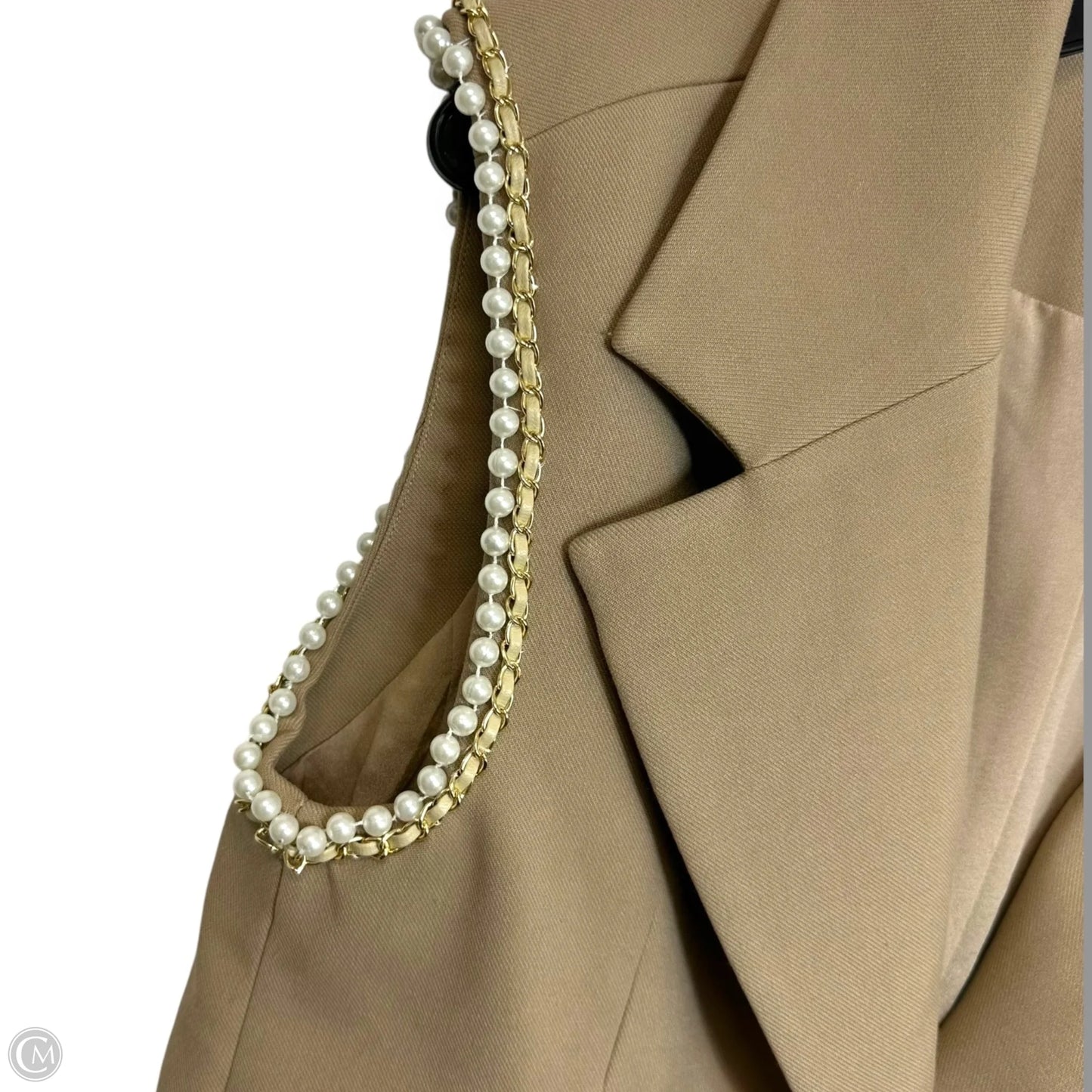 Blazer and Short Set By Anthropologie X Jovonna London In Tan, Size: Xs