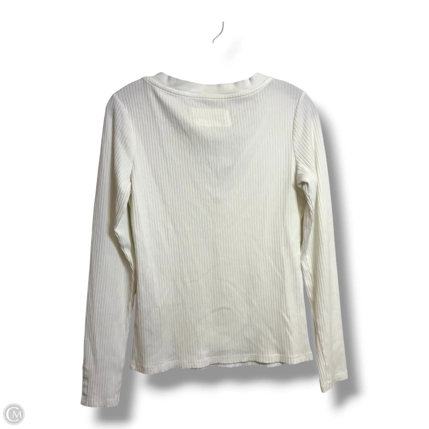 Top Long Sleeve By Pilcro In White, Size: S