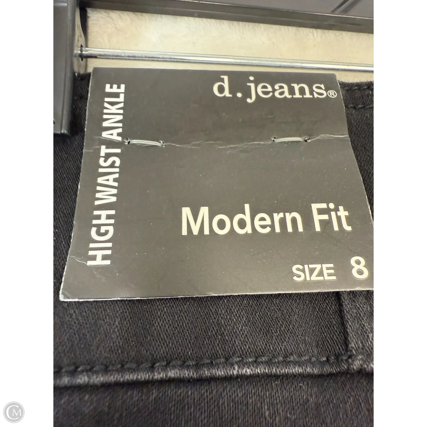 High waist ankle jeans Pants By D Jeans In Black, Size: 8