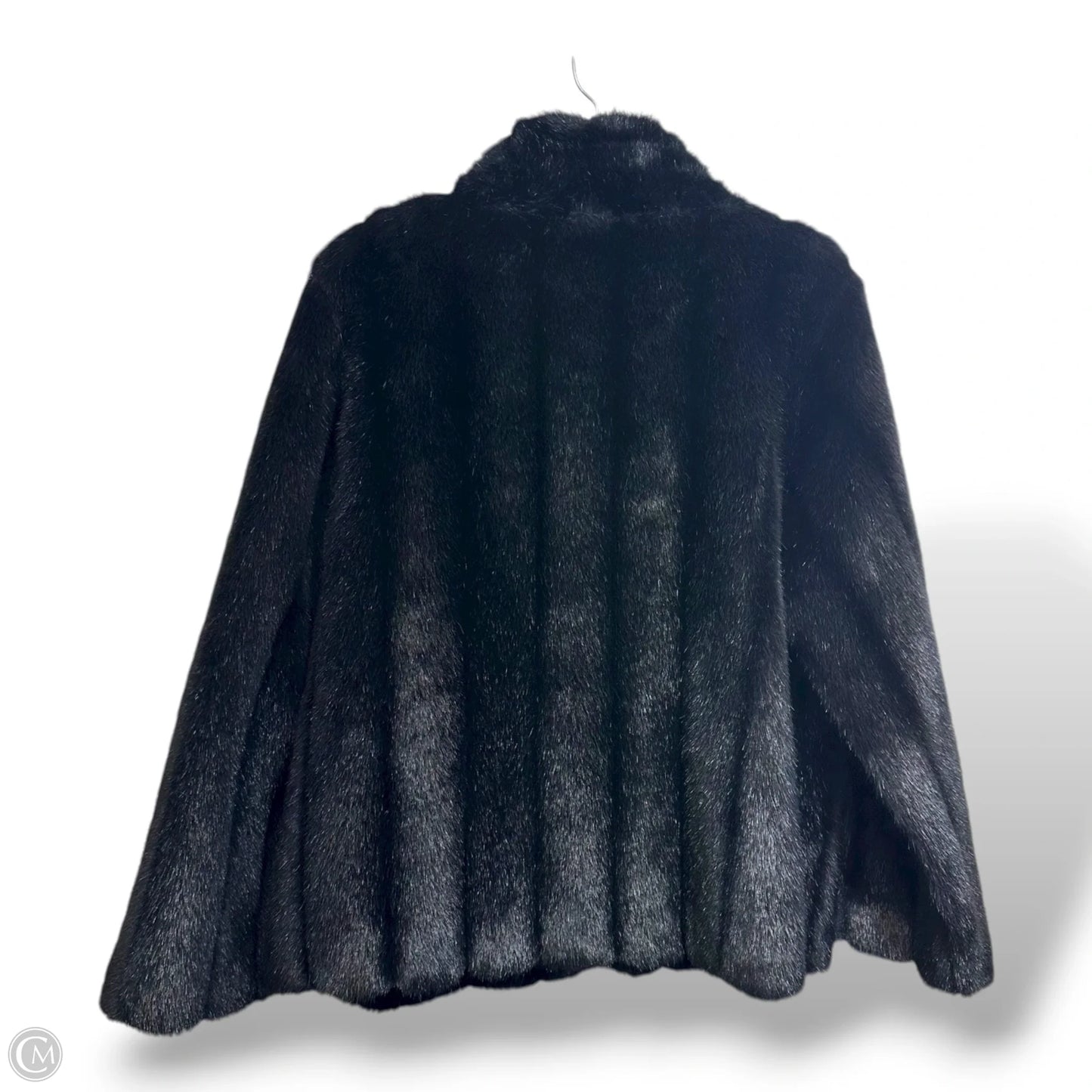 Coat Faux Fur & Sherpa By Kathy Ireland In Black, Size: L