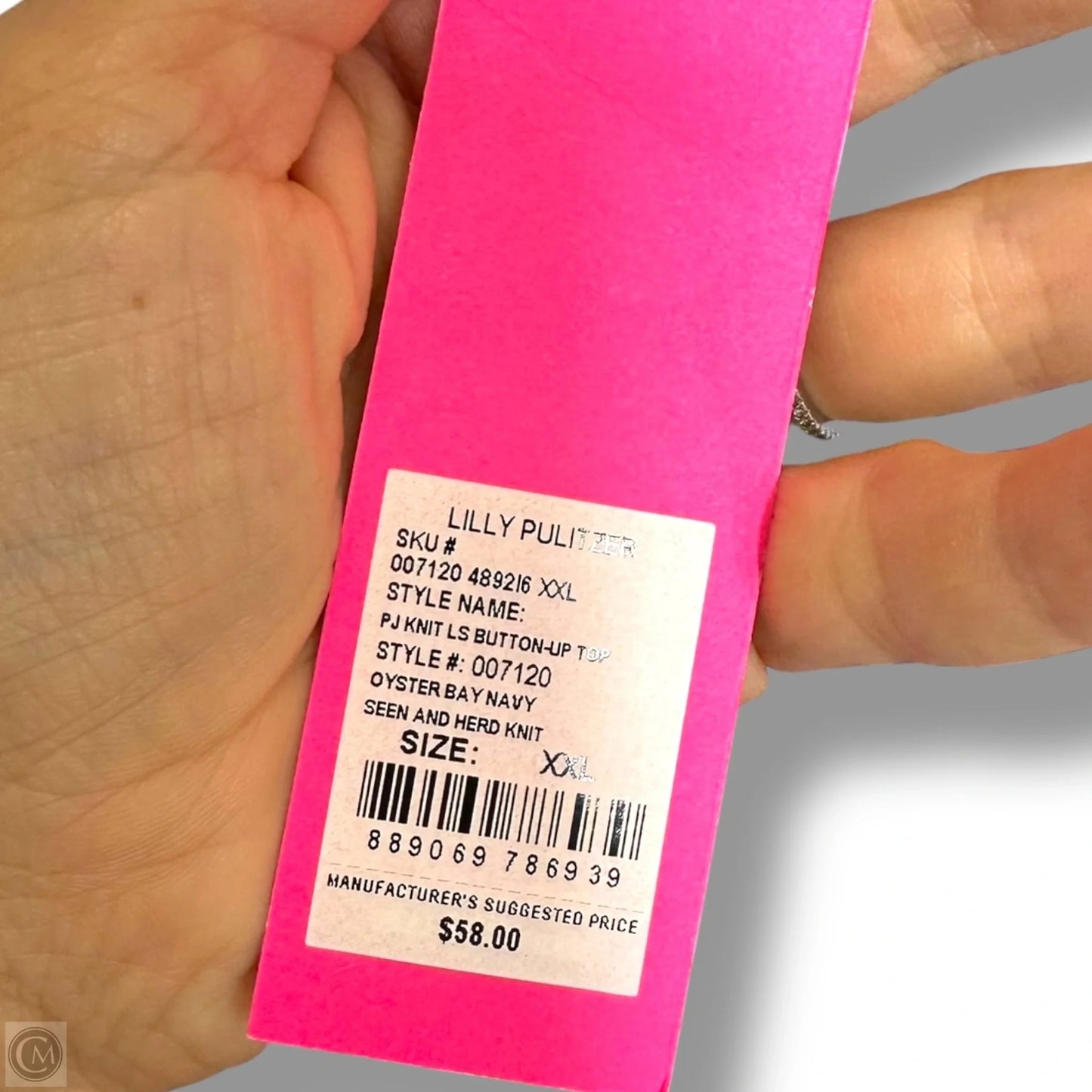 Top Long Sleeve Designer By Lilly Pulitzer In Multi-colored, Size: Xxl