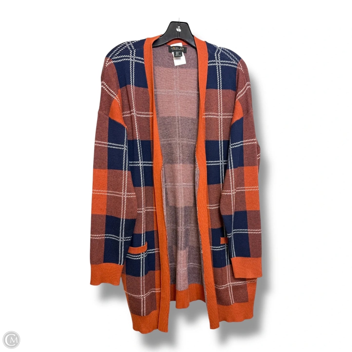 Cardigan By Rachel Zoe In Plaid Pattern, Size: Xl