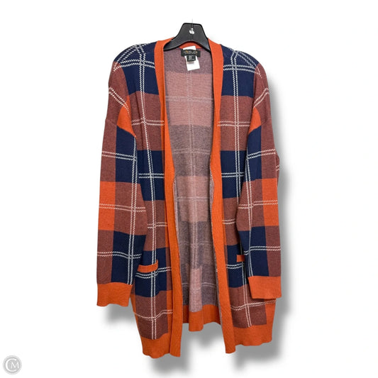 Cardigan By Rachel Zoe In Plaid Pattern, Size: Xl