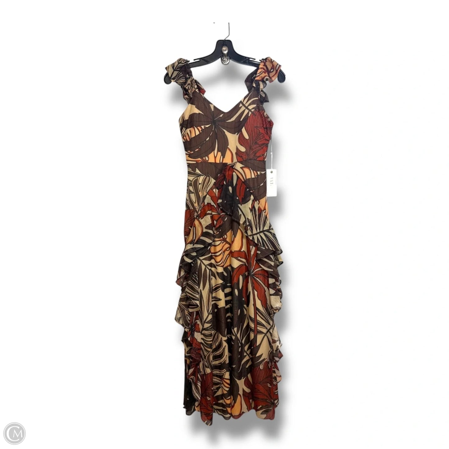 Dress Casual Maxi By Clothes Mentor In Multi-colored, Size: 0