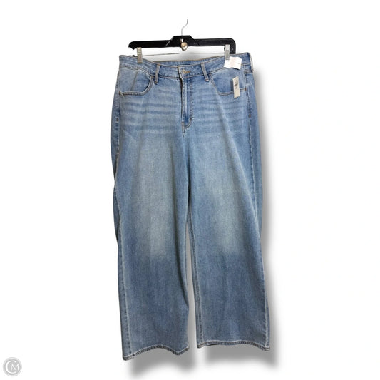 Jeans Wide Leg By Old Navy In Blue Denim, Size: 16