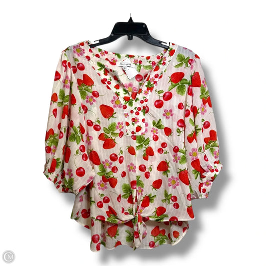 Top Short Sleeve By Rose And Olive In Multi-colored, Size: Xl
